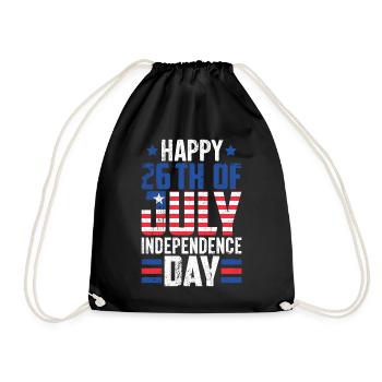26th Of July Flag Liberia Independence Day - Drawstring Bag - black - Front