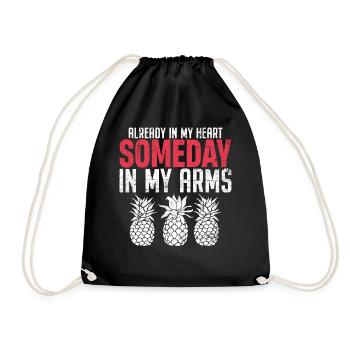 Infertility Vitro Fertilization IVF Egg Retrieval - Drawstring Bag - black - Front