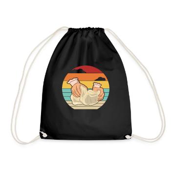 Pâte à pain rétro Bread Maker Bread Queen Lover - Sac de sport léger - noir - Devant