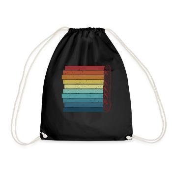 Pâte à pain rétro Bread Dough Bread Queen Lover - Sac de sport léger - noir - Devant