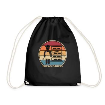 Pâte à pain rétro Bread Dough Bread Queen Lover - Sac de sport léger - noir - Devant