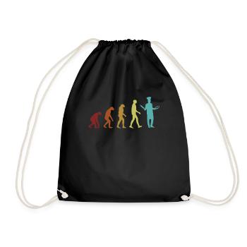 Bread Baking Evolution Bread Dough Bread Maker - Drawstring Bag - black - Front