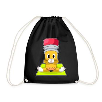 Crayon Yoga Fitness Gymnastique - Sac de sport léger - noir - Devant