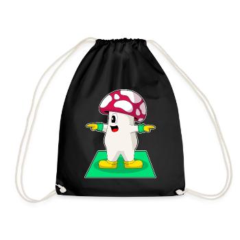Mushroom Yoga Fitness Gymnastique - Sac de sport léger - noir - Devant