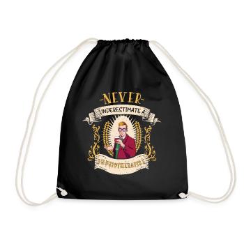 Physiotherapist Rehabilitation Specialist Gift - Drawstring Bag - black - Front