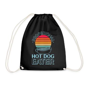 Hot Dog Adulte Rétro Professionnel - Sac de sport léger - noir - Devant