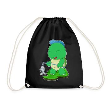Pêche au poisson tortue - Sac de sport léger - noir - Devant