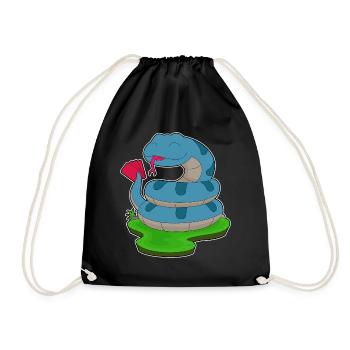 Snake Poker Poker Card Game - Drawstring Bag - black - Front