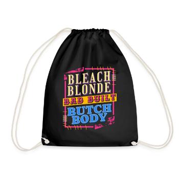 Retro-Design: Strandblond, Schlecht Gebaut – - Turnbeutel - Schwarz - Vorne