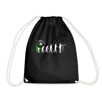 Extraterrestre, OVNI, UAP, Espace, Objet volant spatial - Sac de sport léger - noir - Devant