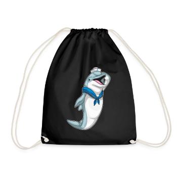 Dolphin Sailor Chapeau de marin - Sac de sport léger - noir - Devant