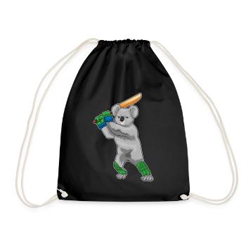 Koala Cricket Cricket Bats - Drawstring Bag - black - Front