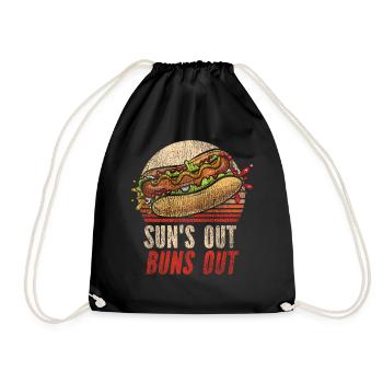 Hot Dog Adulte Vintage Rétro Sun’s - Sac de sport léger - noir - Devant