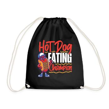 Hot-dog Adulte Manger des hot-dogs - Sac de sport léger - noir - Devant