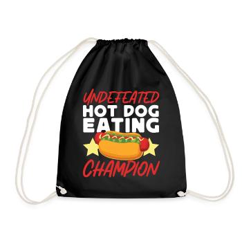 Hot Dog Adulte Hot-Dog Invaincu - Sac de sport léger - noir - Devant