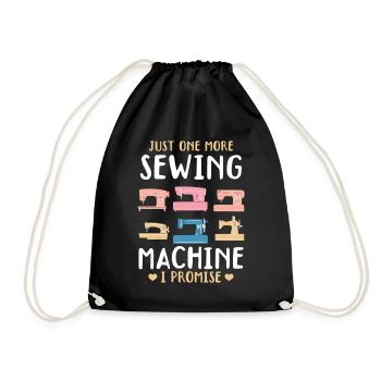 Just one more sewing machine I promise - Funny Sew - Turnbeutel - Schwarz - Vorne