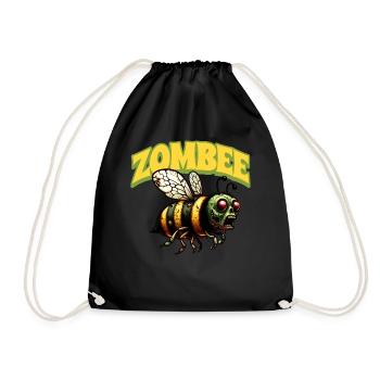 Zombie Bee Zombee - Drawstring Bag - black - Front