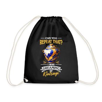 Conception japonaise de réparation de l’or Kintsukuroi - Sac de sport léger - noir - Devant