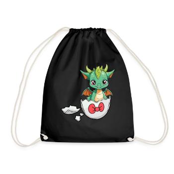 Dragon Dragon Coquille d’oeuf Hatch Bébé Enfant - Sac de sport léger - noir - Devant