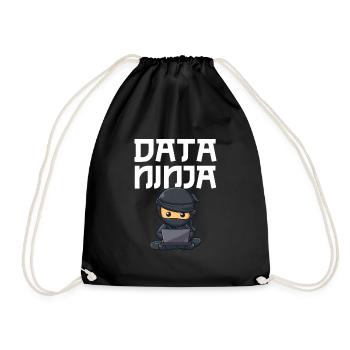 Data ninja data scientist - Turnbeutel - Schwarz - Vorne
