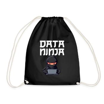 Data ninja data Scientist - Turnbeutel - Schwarz - Vorne