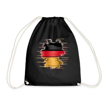Germany German German GER Almanya Alemania - Drawstring Bag - black - Front