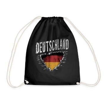 Germany German German GER Almanya Alemania - Drawstring Bag - black - Front