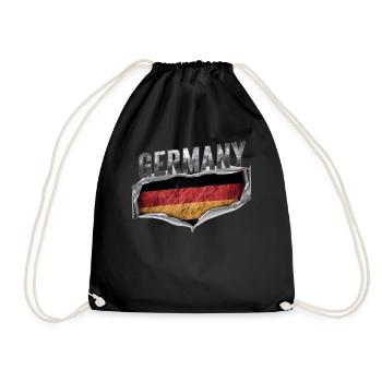 Germany German German GER Almanya Alemania - Drawstring Bag - black - Front