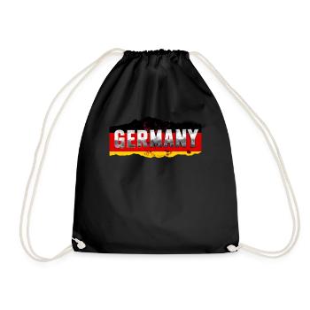 Germany German German GER Almanya Alemania - Drawstring Bag - black - Front