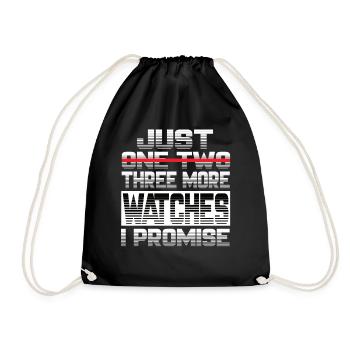 Just One More Watch I Promise Watch Watches - Drawstring Bag - black - Front