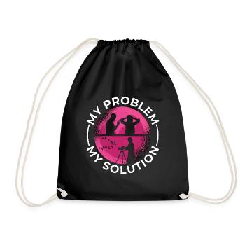 Ornithologue Mon problème Ma solution Pictogramme Maman - Sac de sport léger - noir - Devant