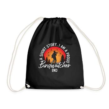 Birdwatcher Une nouvelle Je suis ornithologue ornithologie - Sac de sport léger - noir - Devant