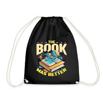 Book Editor The Book Was Better English Teacher - Drawstring Bag - black - Front
