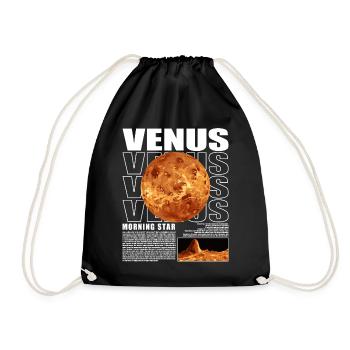 Vénus Planète Espace Cosmologie Astronomie - Sac de sport léger - noir - Devant