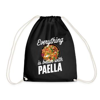 Tout est meilleur avec la paella - Sac de sport léger - noir - Devant