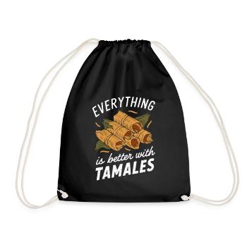 Tout est meilleur avec les tamales - Sac de sport léger - noir - Devant