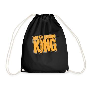 Pain Cuisson Roi Boulanger Amateur de Pâte à Pain - Sac de sport léger - noir - Devant