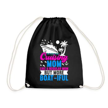 Croisière Vacances Bateau de croisière - Sac de sport léger - noir - Devant