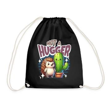 Le cactus hérisson n’est pas un câlin - Sac de sport léger - noir - Devant