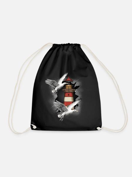 Phares Phare Mouette Mouette Mouette - Sac de sport léger - noir