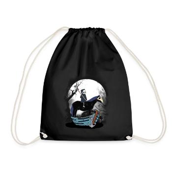 Grim Reaper Passeur Cavalier Bateau À Cheval Halloween - Sac de sport léger - noir - Devant