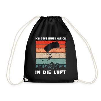 Skydive Freefly Fallschirmspringer Shirt Skydiving - Turnbeutel - Schwarz - Vorne