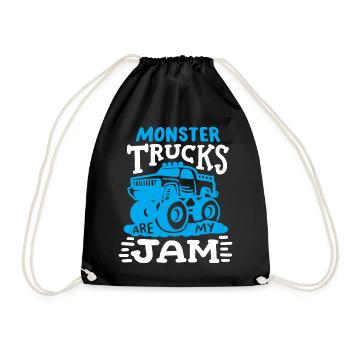 Monstertruck Truck - Turnbeutel - Schwarz - Vorne