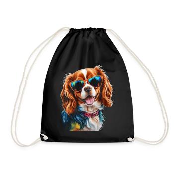 Lunettes de soleil Cavalier King Charles Spaniel Chien - Sac de sport léger - noir - Devant