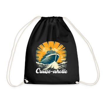 Croisière Vacances Bateau de croisière - Sac de sport léger - noir - Devant