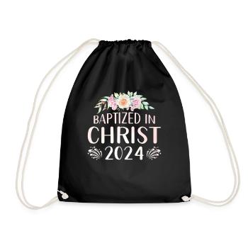 Getauft In Christus 2024 - Turnbeutel - Schwarz - Vorne