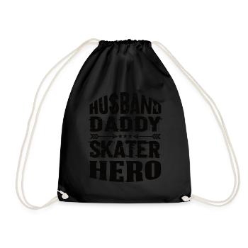 Mari Papa Skateur Héros - Sac de sport léger - noir - Devant