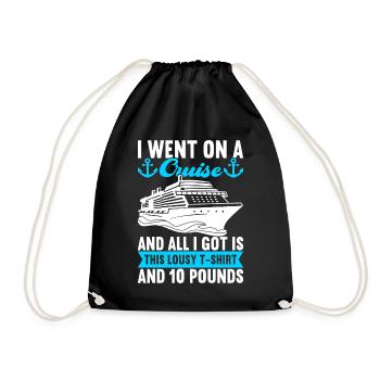 Croisière Vacances Bateau de croisière - Sac de sport léger - noir - Devant
