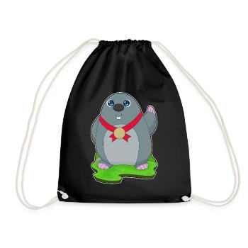 Médaille de la taupe - Sac de sport léger - noir - Devant