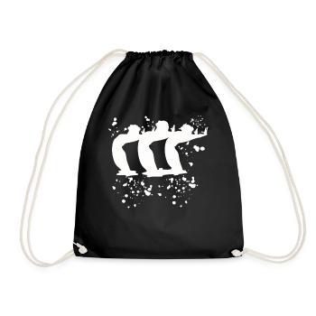 Artistic Swim Team Synchronschwimmen - Turnbeutel - Schwarz - Vorne